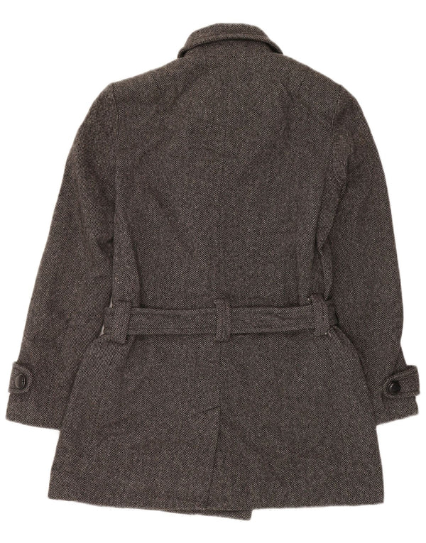 FRENCH CONNECTION Damenmantel UK 12 Mittelgraue Wolle