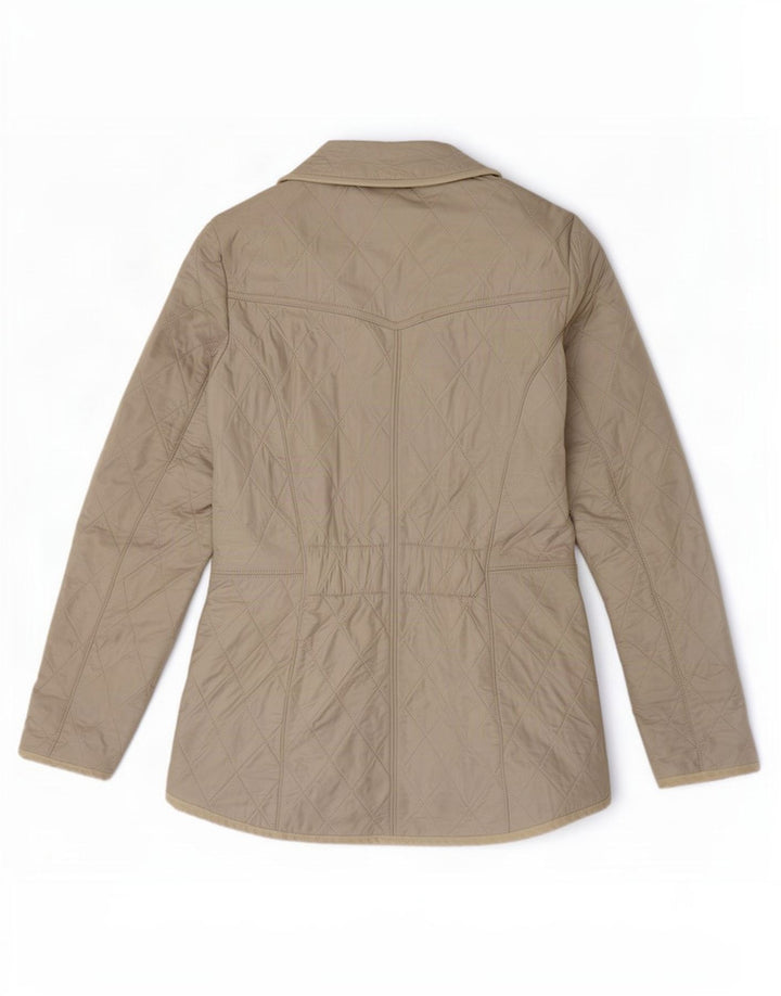 Barbour Damen Steppjacke UK 8 Small Off White Polyamid