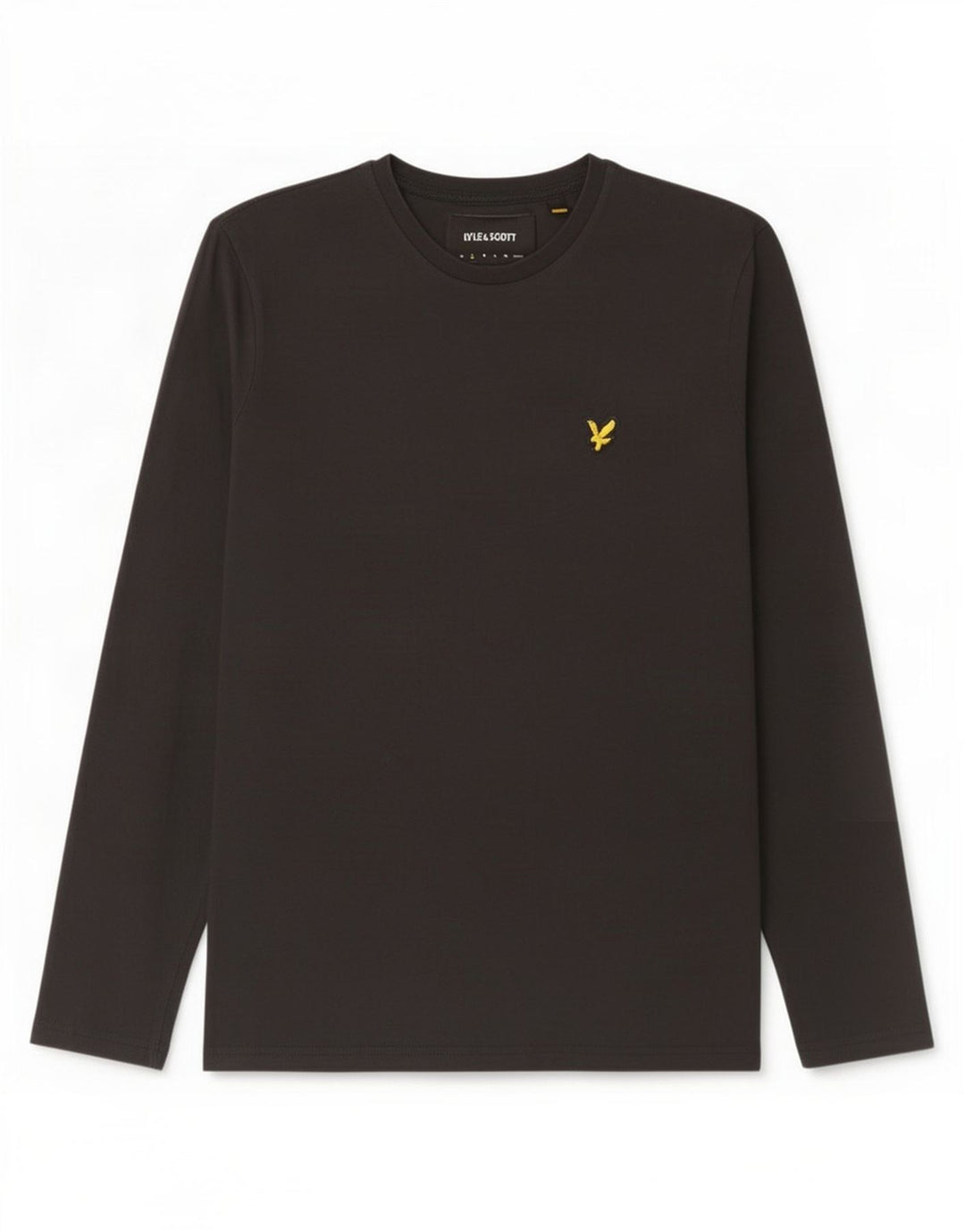 Lyle & Scott Herren-Oberteil, langärmelig, Größe S, Schwarz, Baumwolle