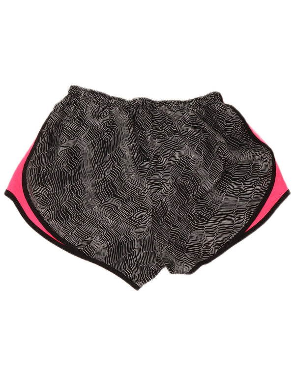 NIKE Damen Dri Fit Sport Shorts UK 16 Large Schwarz Colourblock Polyester