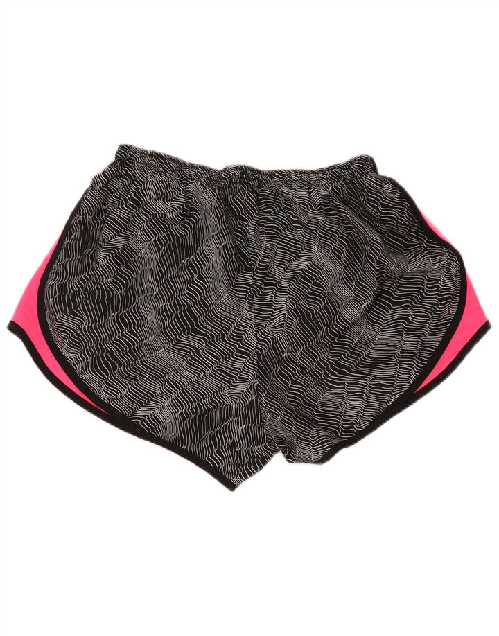 NIKE Damen Dri Fit Sport Shorts UK 16 Large Schwarz Colourblock Polyester