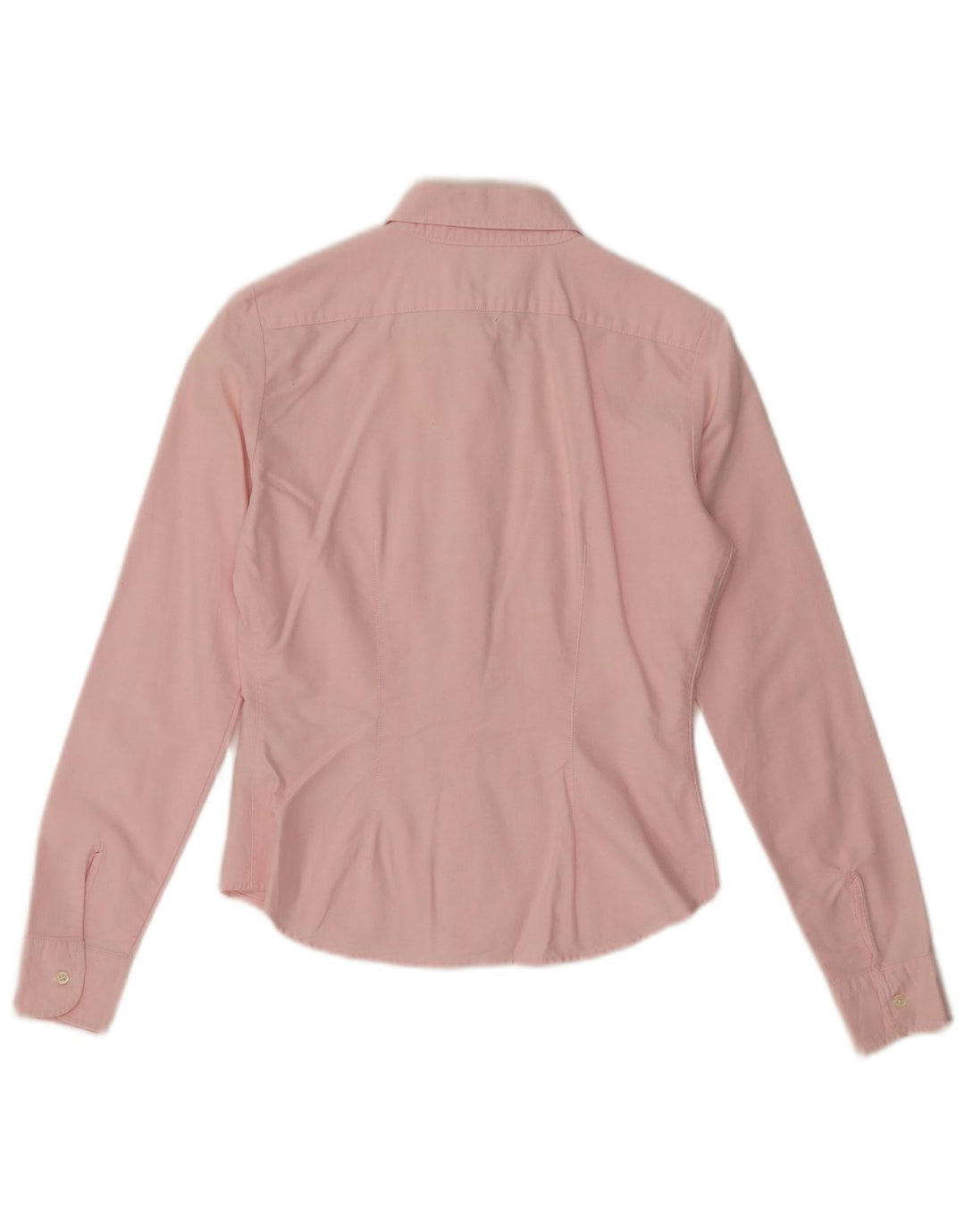 Benetton Damen-Hemd UK 10 Small Rosa Baumwolle