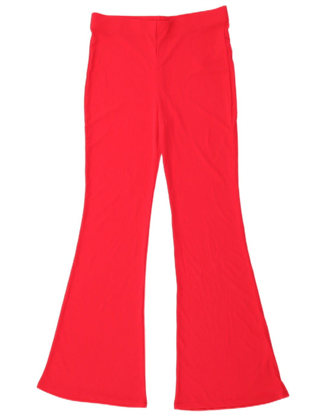 Zara Damen-Flare-Freizeithose, Größe L, W30, L32, Rosa, Polyester