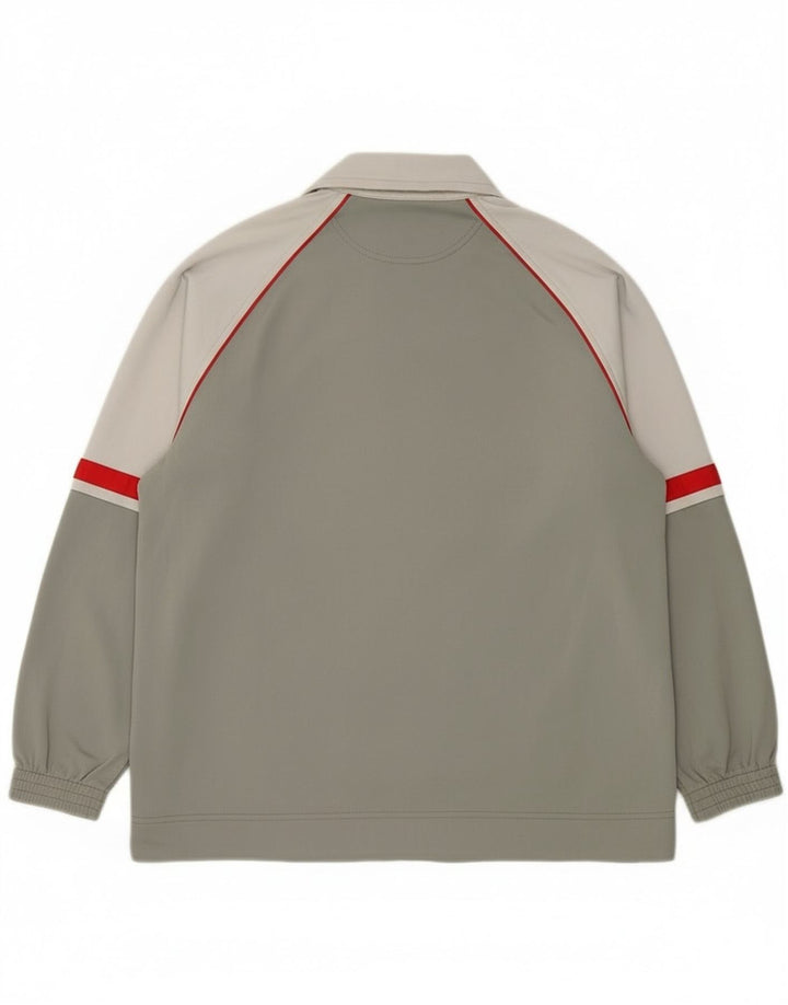 Champion Jungen-Trainingsanzug-Top-Jacke, 13–14 Jahre, graues Colourblock-Polyester