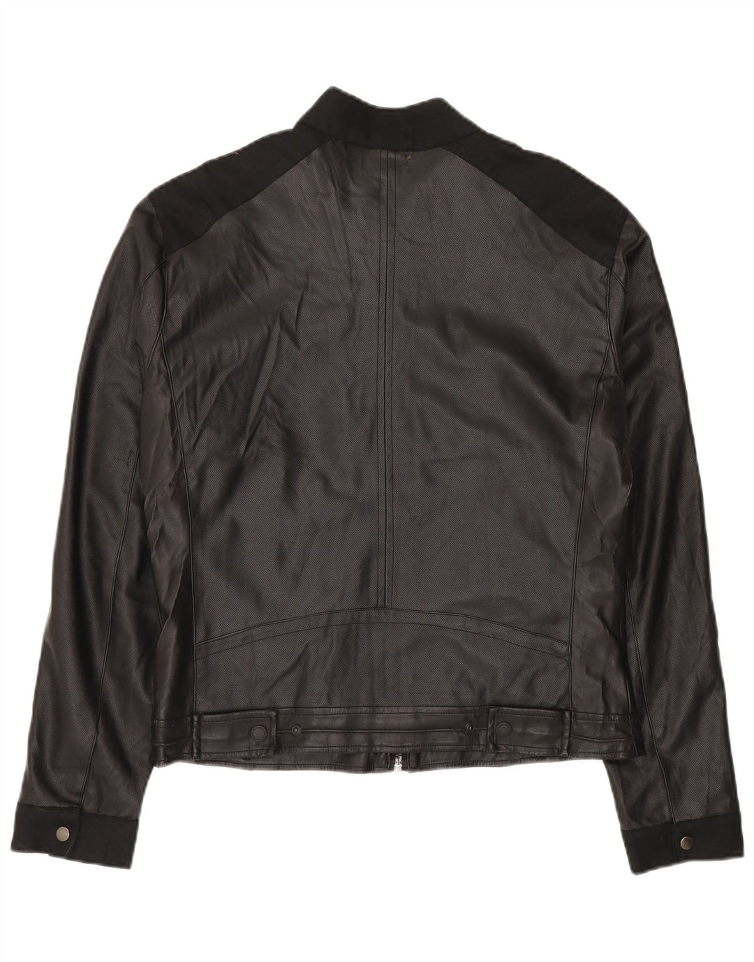 Gas Damen Bomberjacke IT 52 XL Schwarz Colourblock Polyester