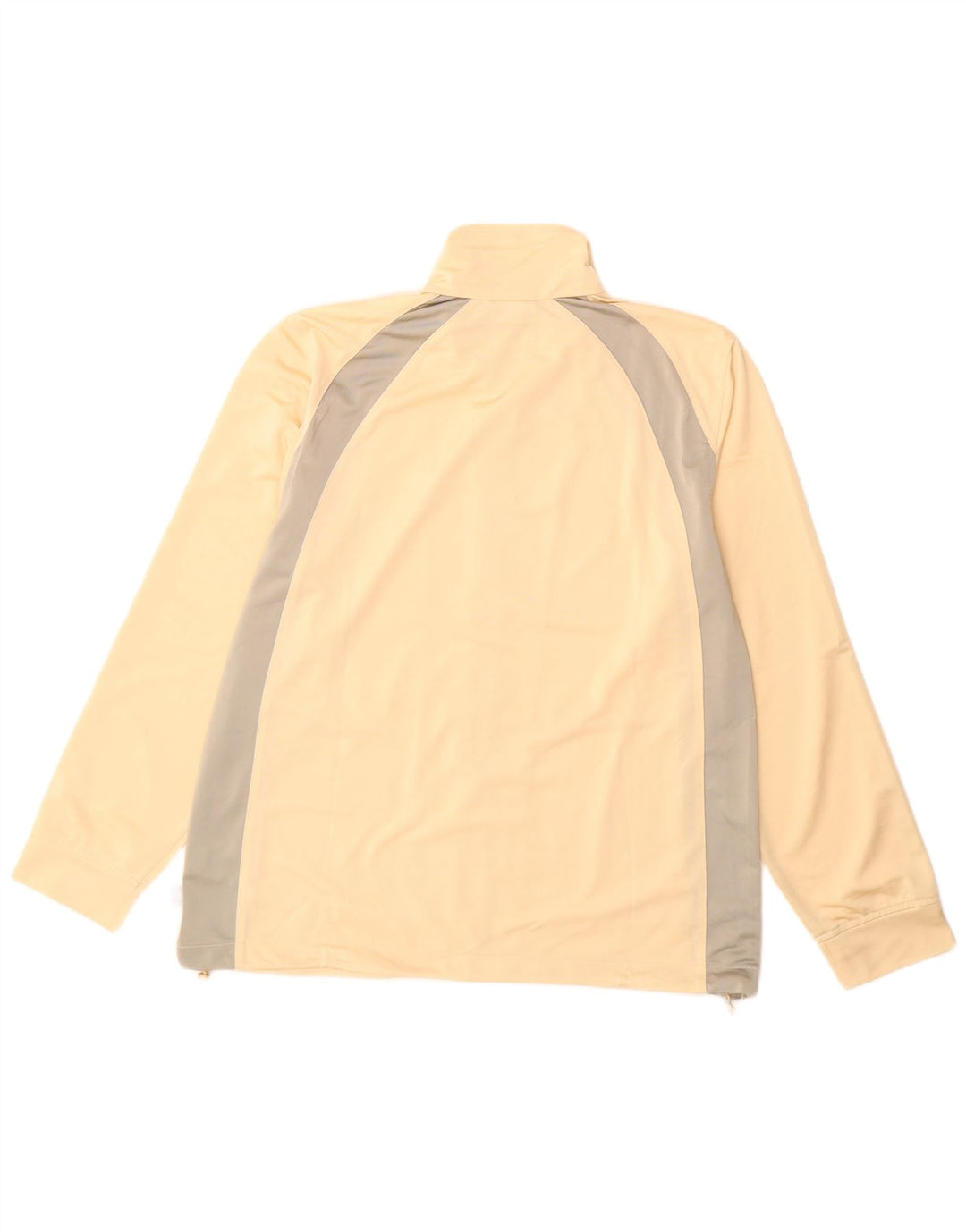 Diadora Damen-Trainingsanzug-Top-Jacke UK 18 XL Beige Colourblock-Polyester