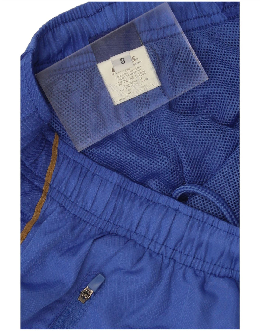 ASICS Herren-Trainingshose, klein, blaues Farbblock-Polyester