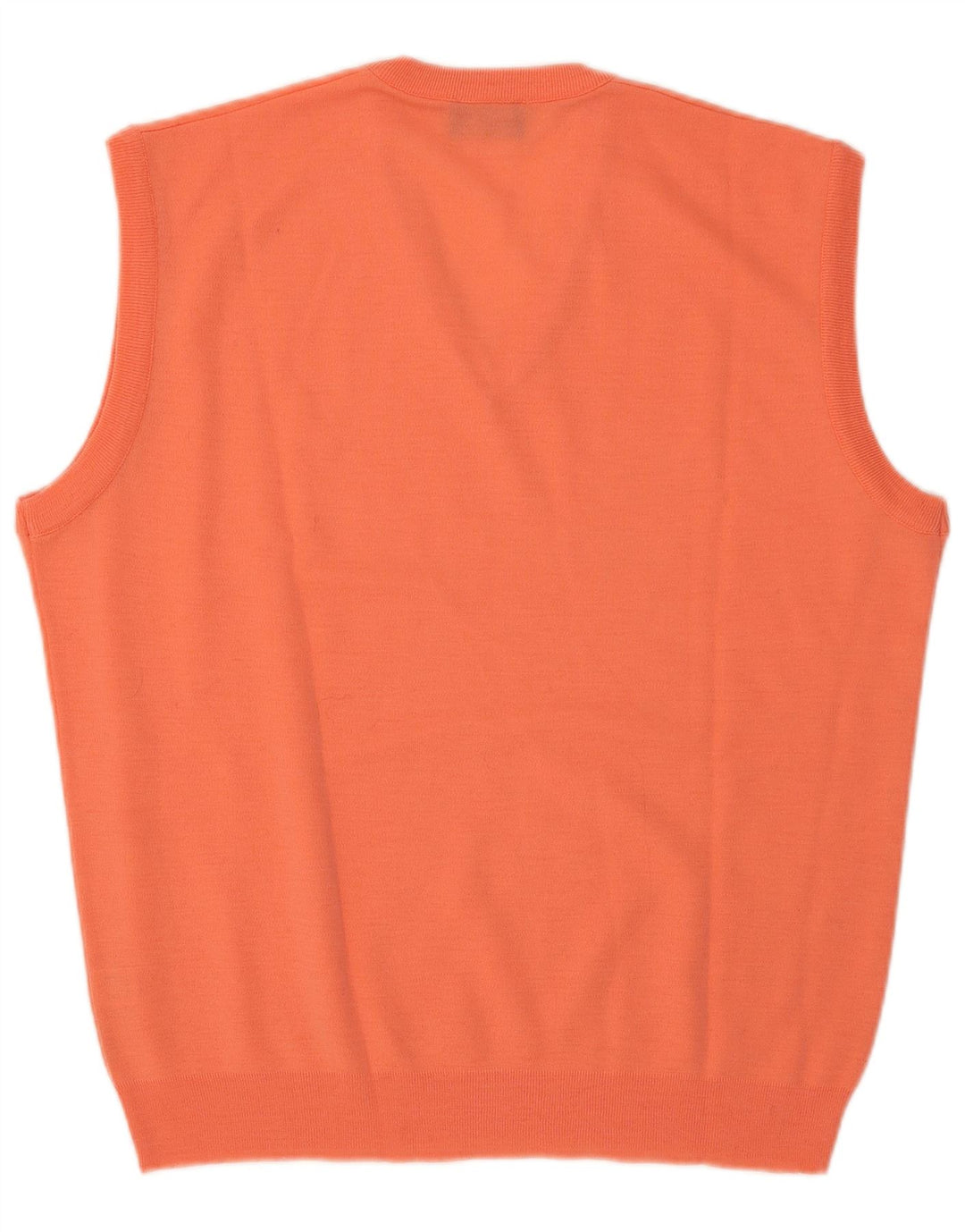 Vintage Herren Weste Tank Top Große Orange Wolle