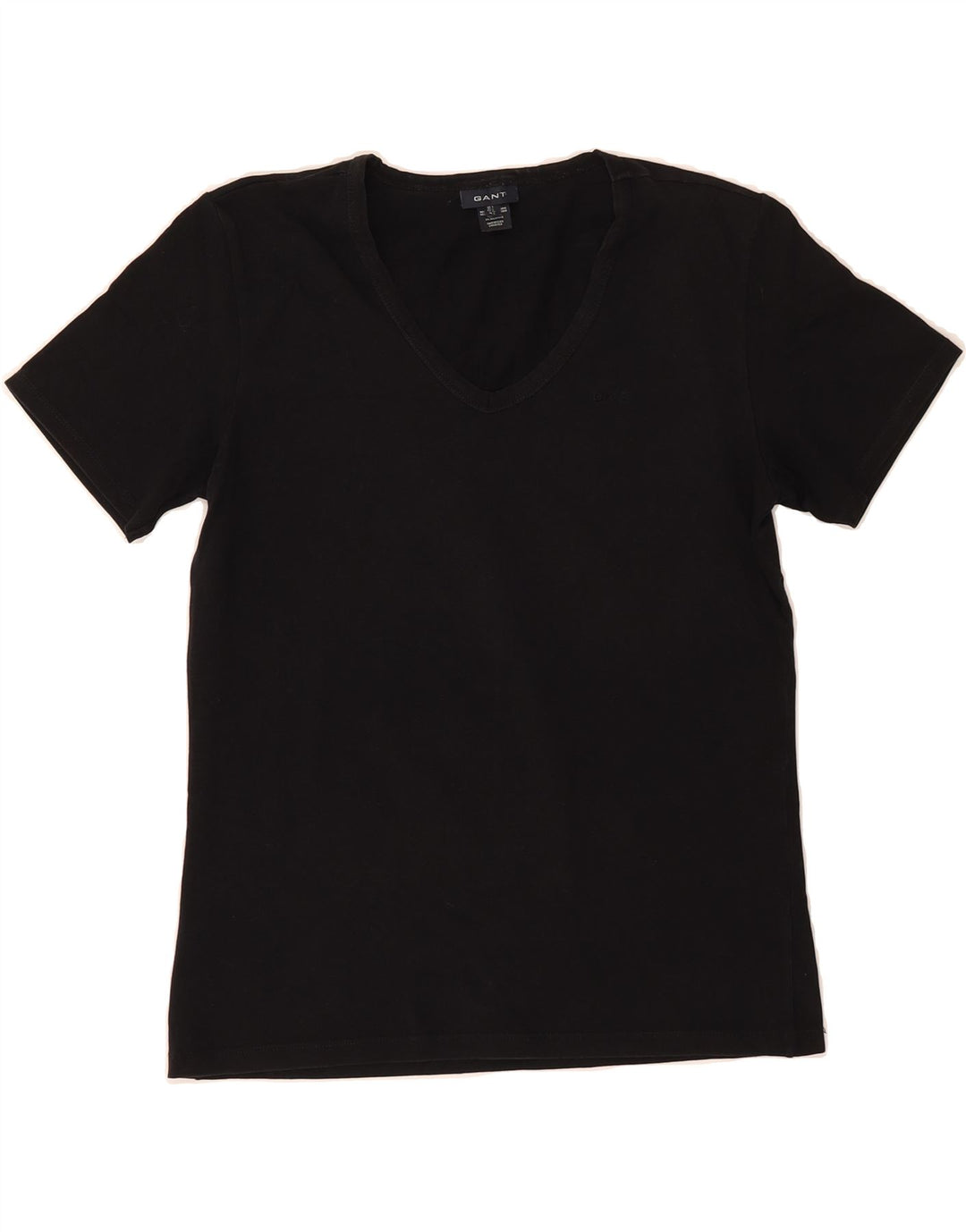 GANT Womens T-Shirt Top UK 14 Large Black Cotton Vintage Gant and Second-Hand Gant from Messina Hembry 