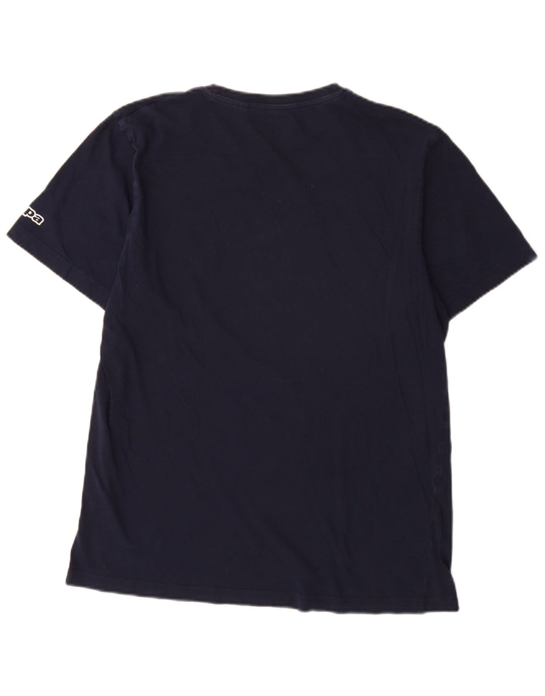 Kappa Herren Grafik T-Shirt Top Large Marineblau