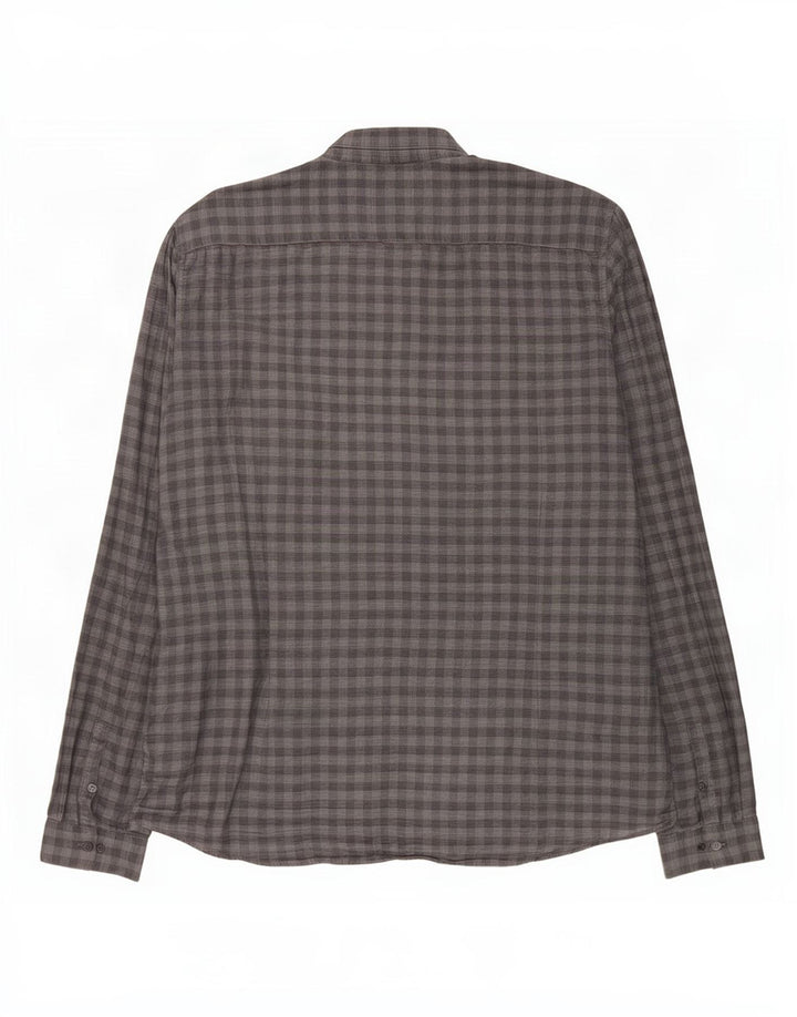 Calvin Klein Herren Slim Fit Hemd 2XL Grau Gingham Baumwolle