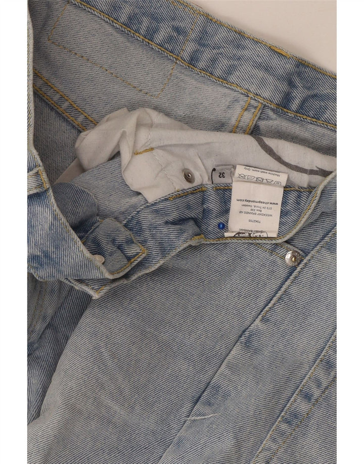 CHEAP MONDAY Herren Jeansshorts W32 mittelblaue Baumwolle