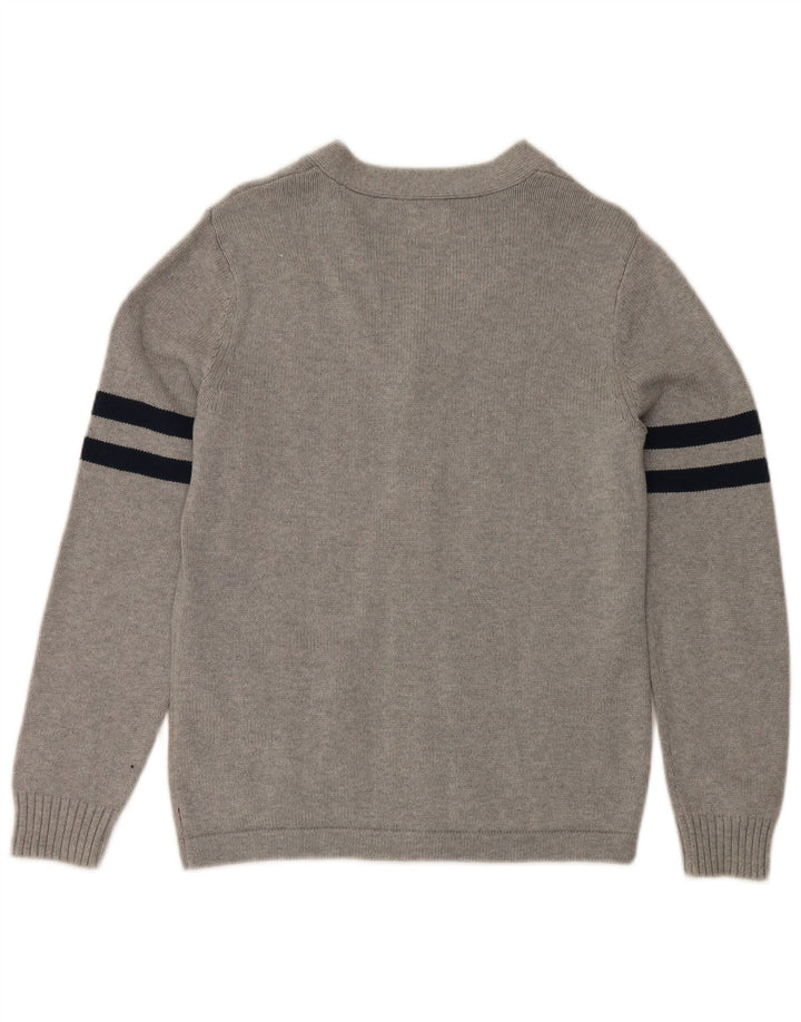 Levi's Herren-Strickjacke, klein, grau, gestreift, Baumwolle