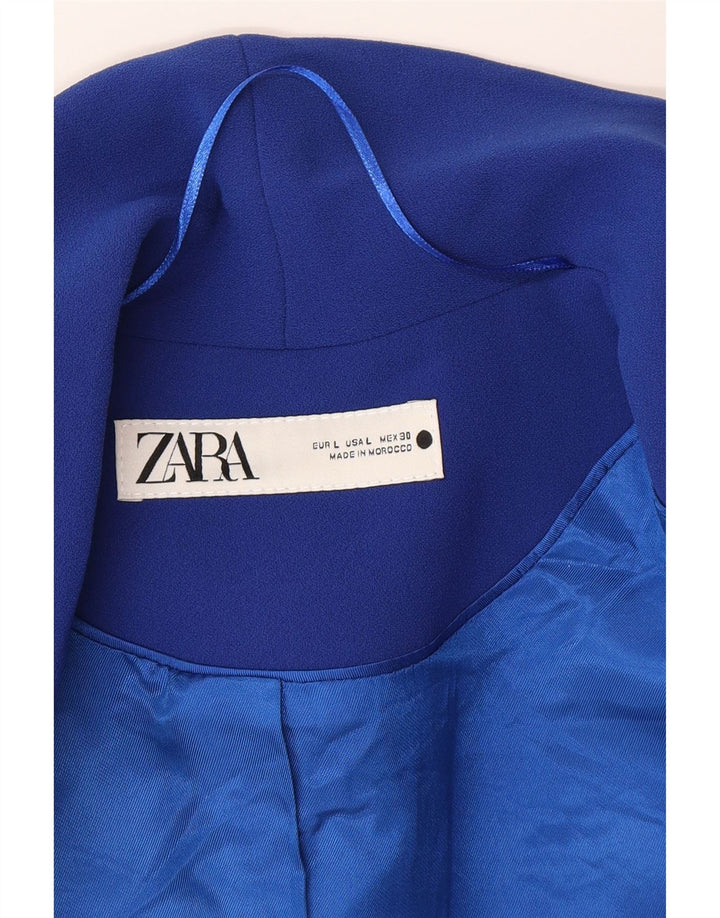 Zara Herren-Blazer mit 1 Knopf, UK 40, große blaue Viskose