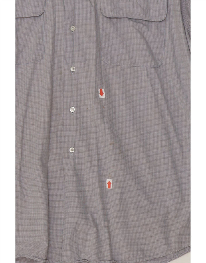 TOMMY HILFIGER Mens Shirt Size 17 XL Blue Check Vintage Tommy Hilfiger and Second-Hand Tommy Hilfiger from Messina Hembry 