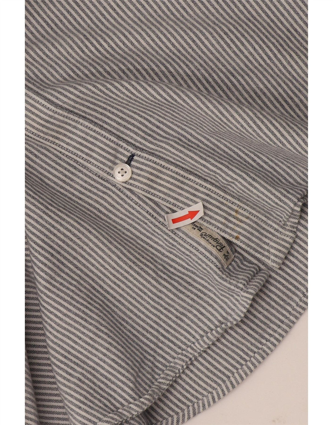 Penguin Herren Heritage Slim Fit Hemd, groß, grau, Nadelstreifen