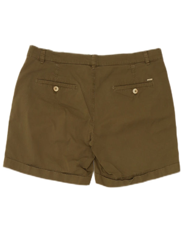 Massimo Dutti Damen Chinoshorts EU 38 Small W28 Khaki