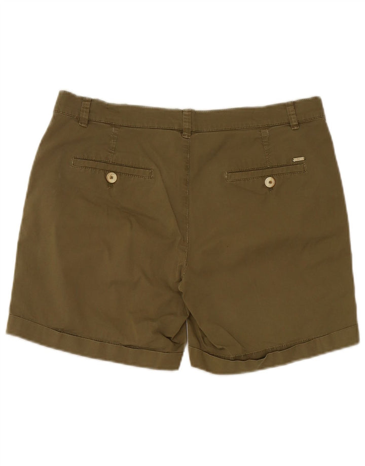 Massimo Dutti Damen Chinoshorts EU 38 Small W28 Khaki