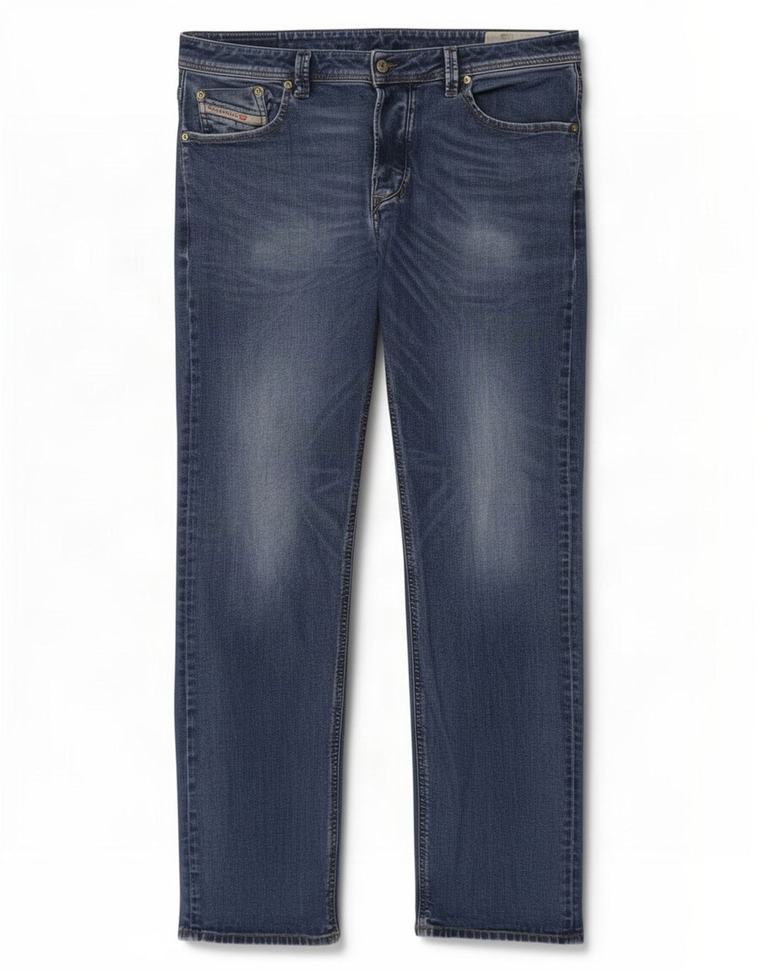 Diesel Herren Straight Jeans W38 L34 Blaue Baumwolle