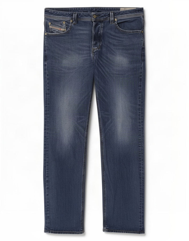 Diesel Herren Straight Jeans W38 L34 Blaue Baumwolle