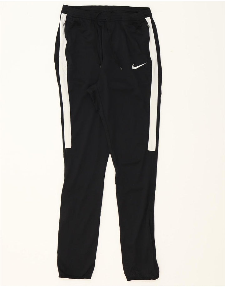 NIKE Womens Tracksuit Trousers UK 14 Medium  Black Colourblock Polyester Vintage Nike and Second-Hand Nike from Messina Hembry 
