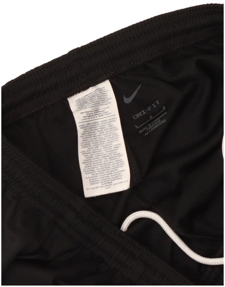 Nike Herren Dri Fit Trainingshose, Größe L, Schwarz, Polyester