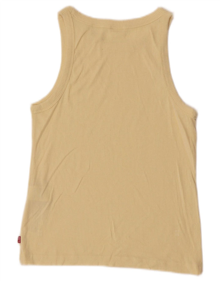Levi's Damen-Trägershirt UK 12 Mittelgelb aus Modal
