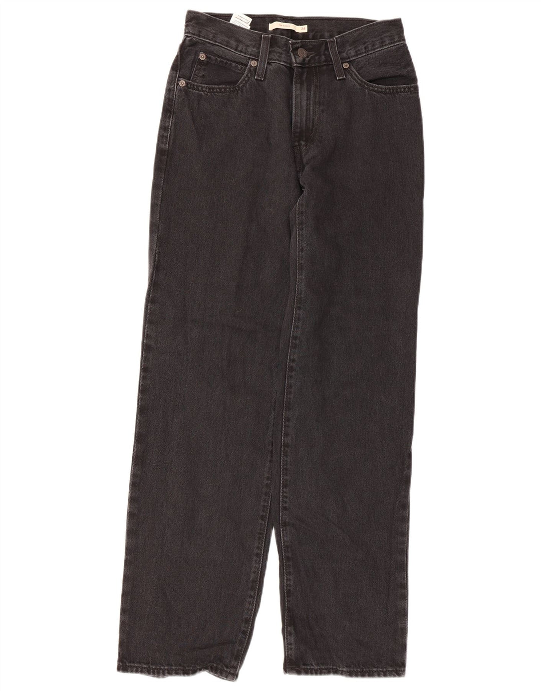 Levi's Damen Baggy Loose Jeans W24 L31 Schwarze Baumwolle