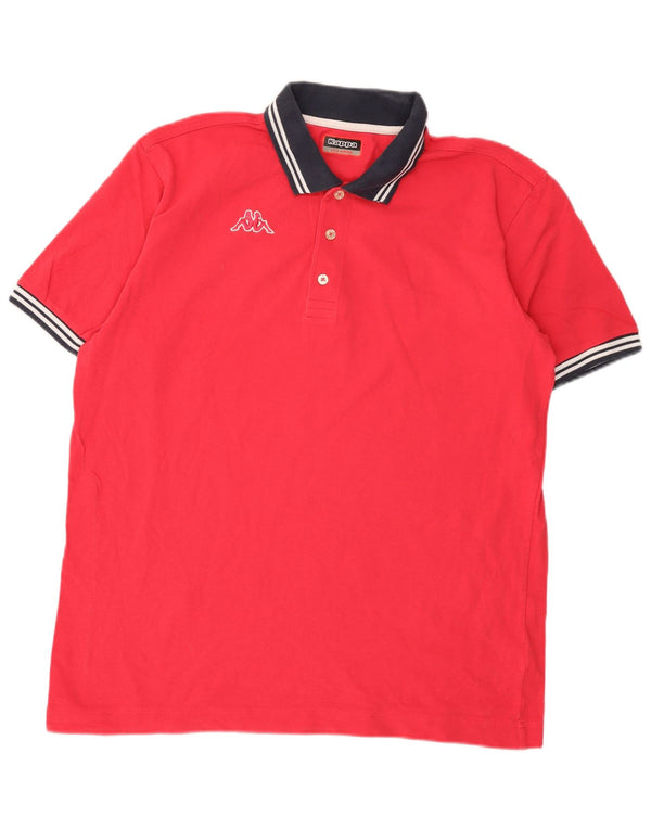 Kappa Herren Poloshirt 2XL Rosa Baumwolle