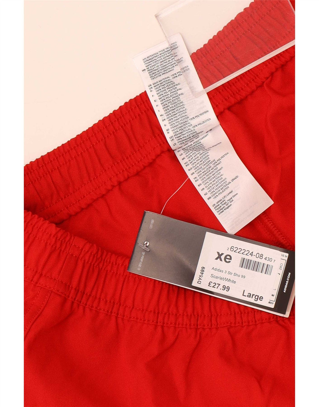 Adidas Herren Sport Shorts Großes rotes Polyester