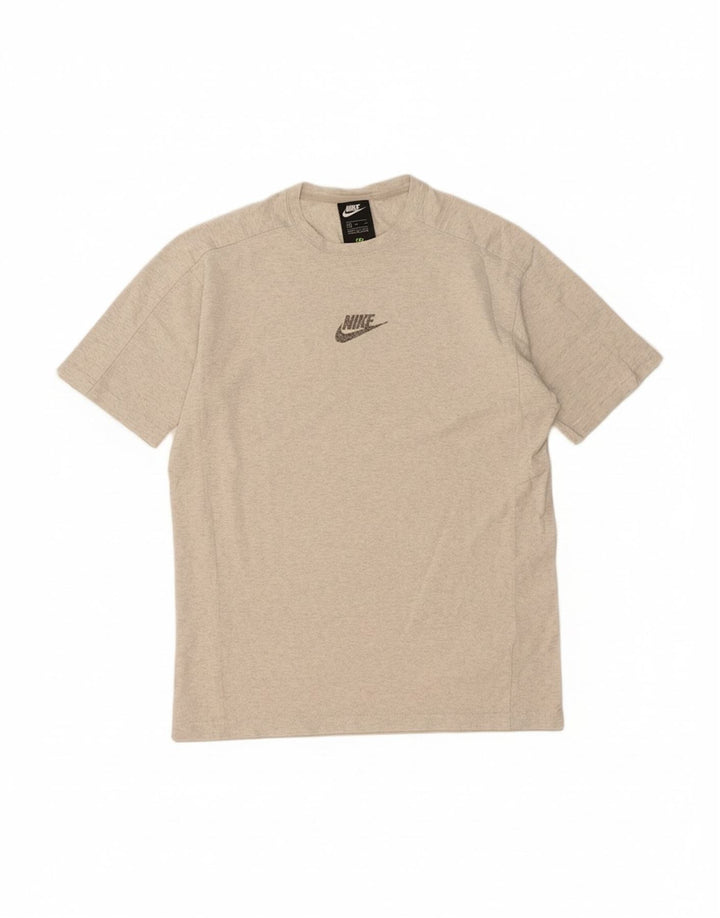 NIKE Mens T-Shirt Top Medium Grey Cotton Sports