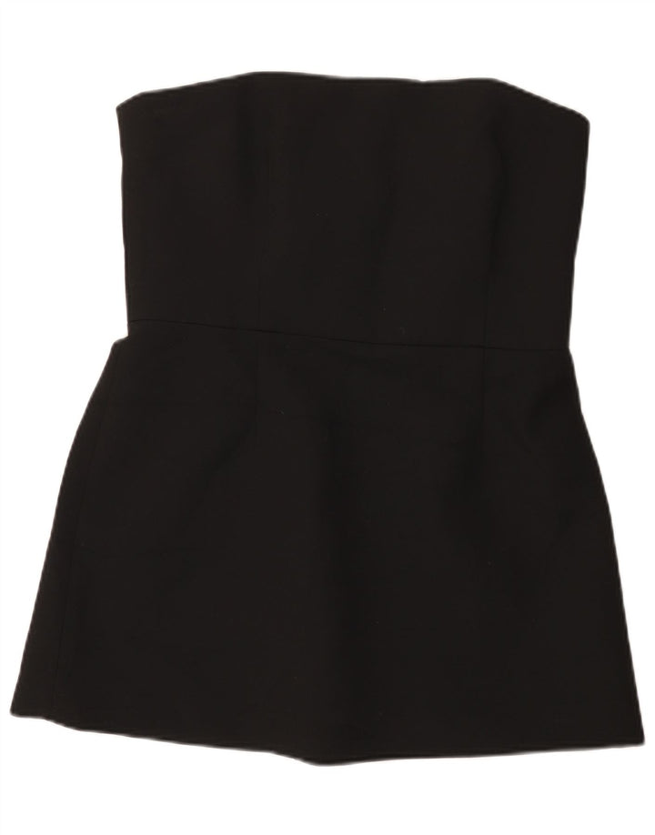 Zara Damen Trägerloses Top UK 18 XL Schwarz Polyester