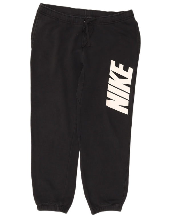 Nike Herren-Trainingshose mit Grafik, Größe L, Baumwolle, Schwarz