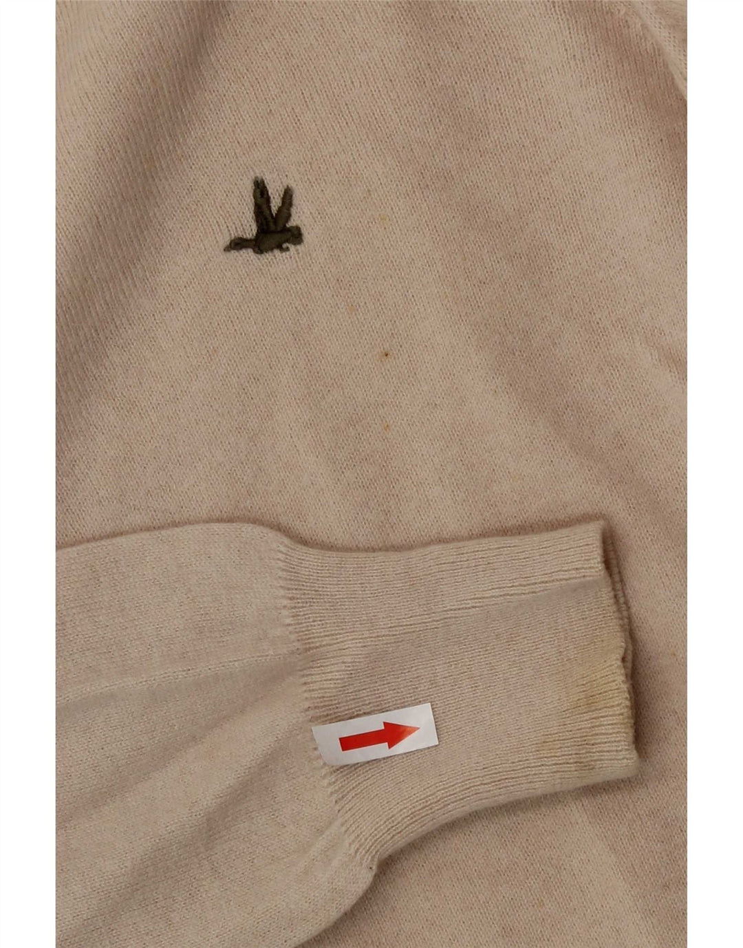 Brooksfield Herren-Pullover mit Rundhalsausschnitt IT 50 Mittelbeige Wolle