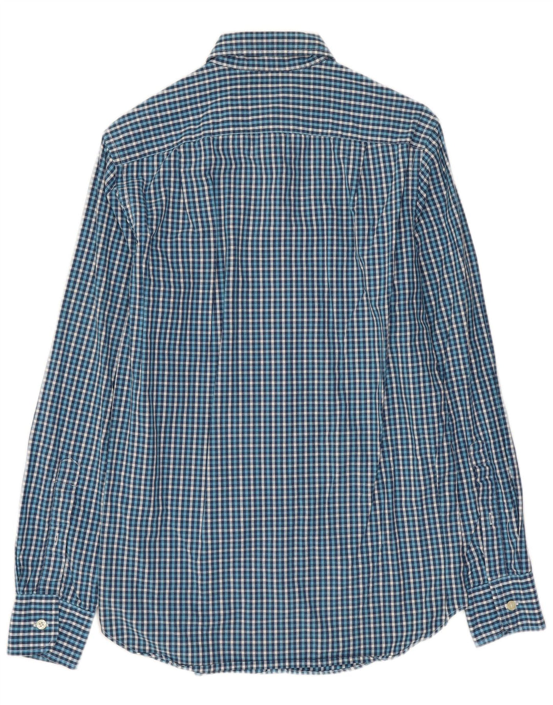 J. Crew Herrenhemd XS Blue Gingham Cotton