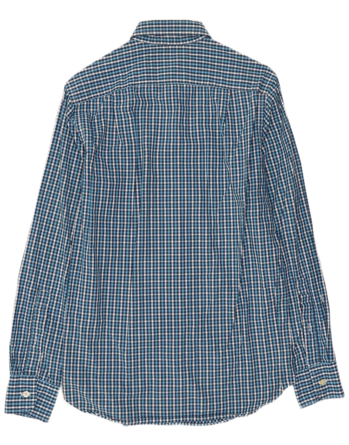 J. Crew Herrenhemd XS Blue Gingham Cotton