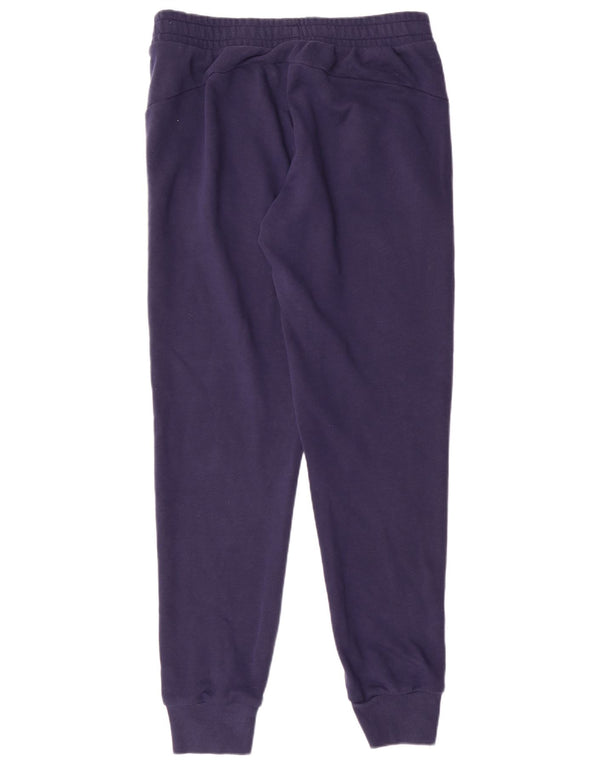 PUMA Damen Trainingshose Jogger UK 14 Medium Marineblau Baumwolle