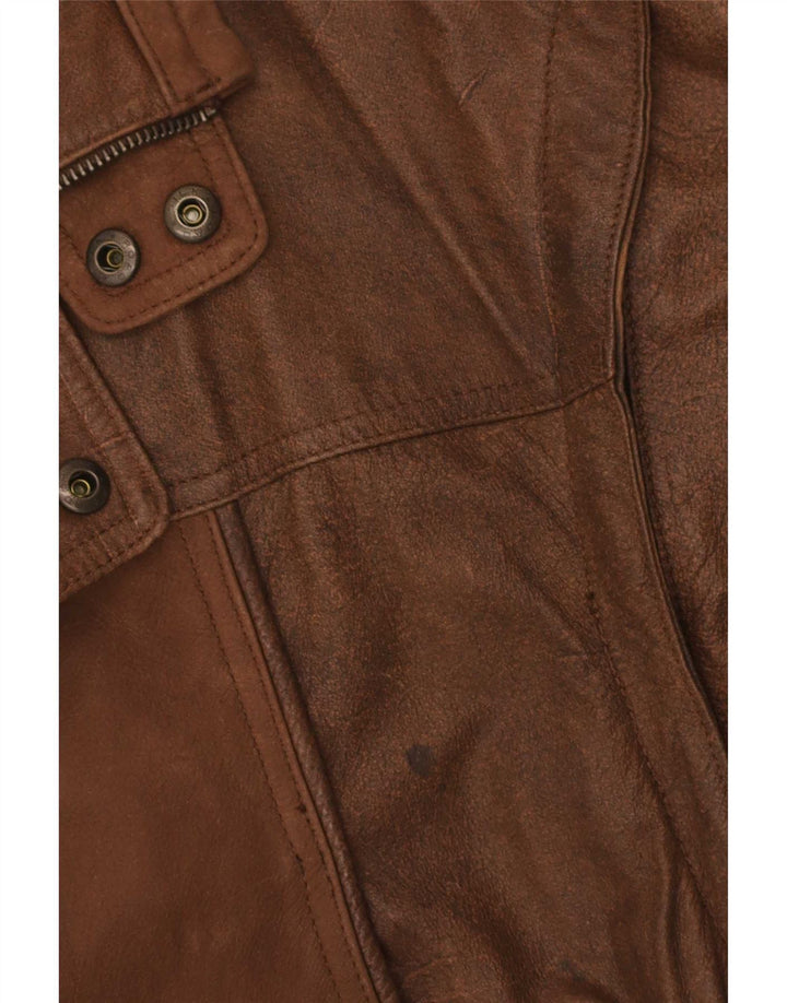 Trapper Herren Lederjacke UK 42 XL Braun