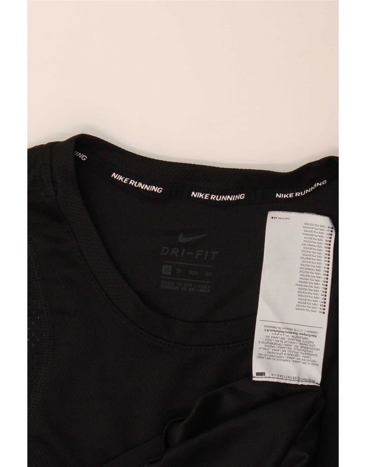 Nike Herren Dri Fit T-Shirt Top XS Schwarz Polyester