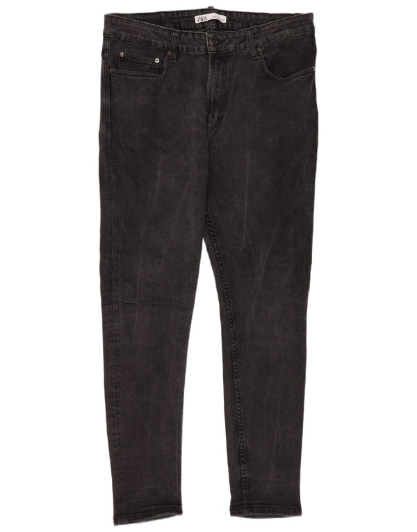 Zara Herren Skinny Jeans WU 46 XL W36 L29 Graue Baumwolle