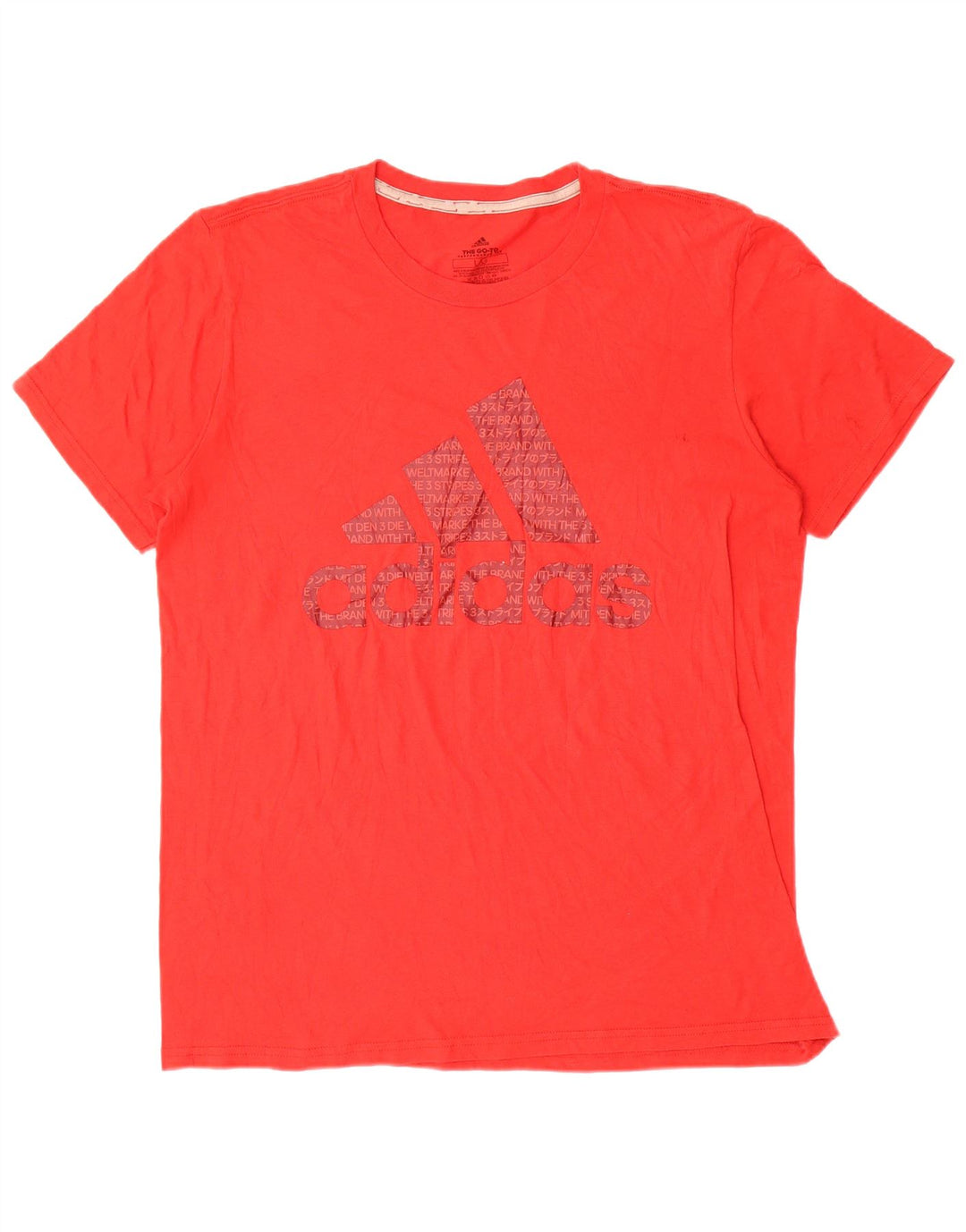 Adidas Herren Climalite Graphic T-Shirt Top Großes rotes Polyester
