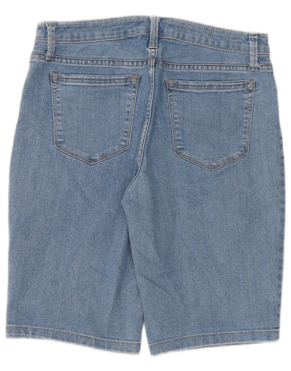 Lee Damen Riders Mid Rise Bermuda Jeansshorts W30 Mittelblau