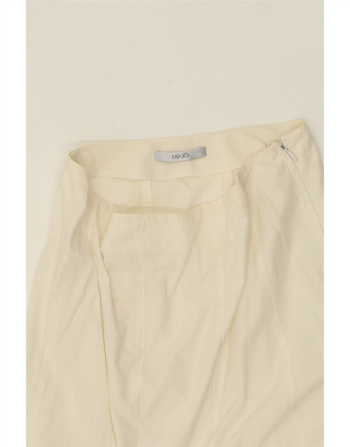 LIU JO Womens Trumpet Skirt W30 Medium White Vintage Liu Jo and Second-Hand Liu Jo from Messina Hembry 