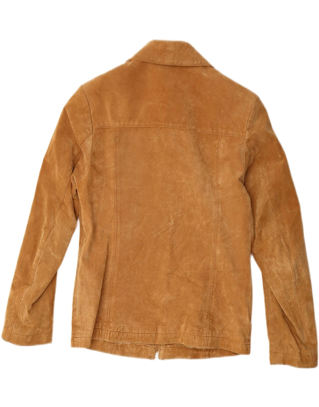 Privilegi Damen Wildlederjacke IT 44 Mittelbeiges Leder