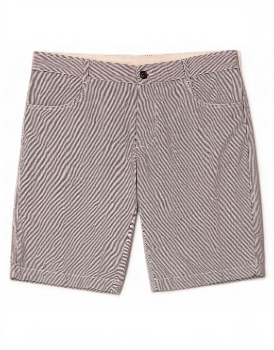 Benetton Herren Freizeitshorts IT 48 Medium W38 Blau gestreift