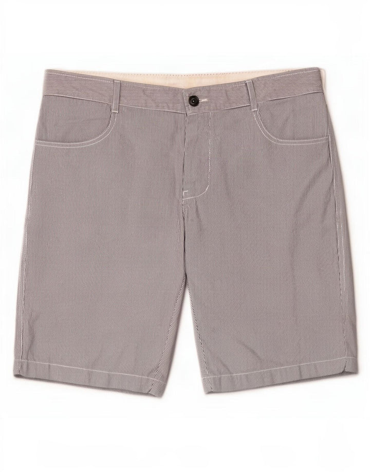 Benetton Herren Freizeitshorts IT 48 Medium W38 Blau gestreift