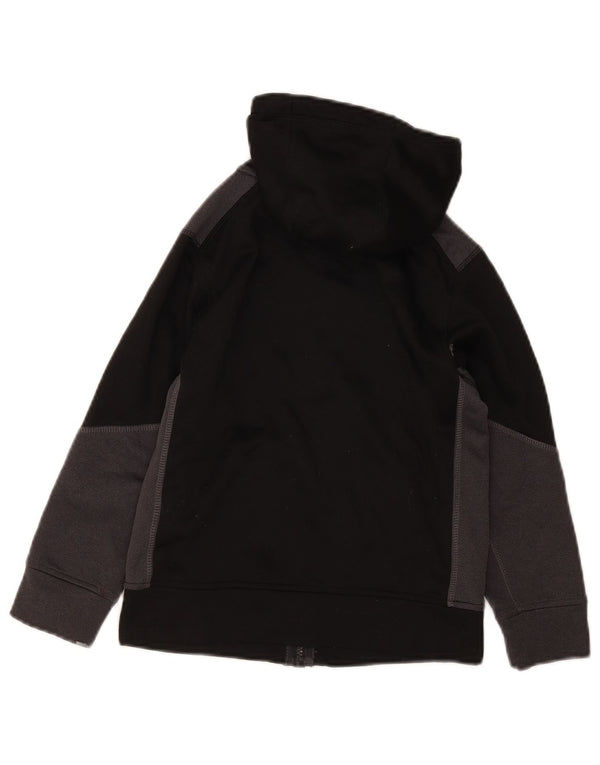 Russell Athletic Jungen-Kapuzenpullover mit Reißverschluss, 6–7 Jahre, Größe S, Schwarz, Farbblock