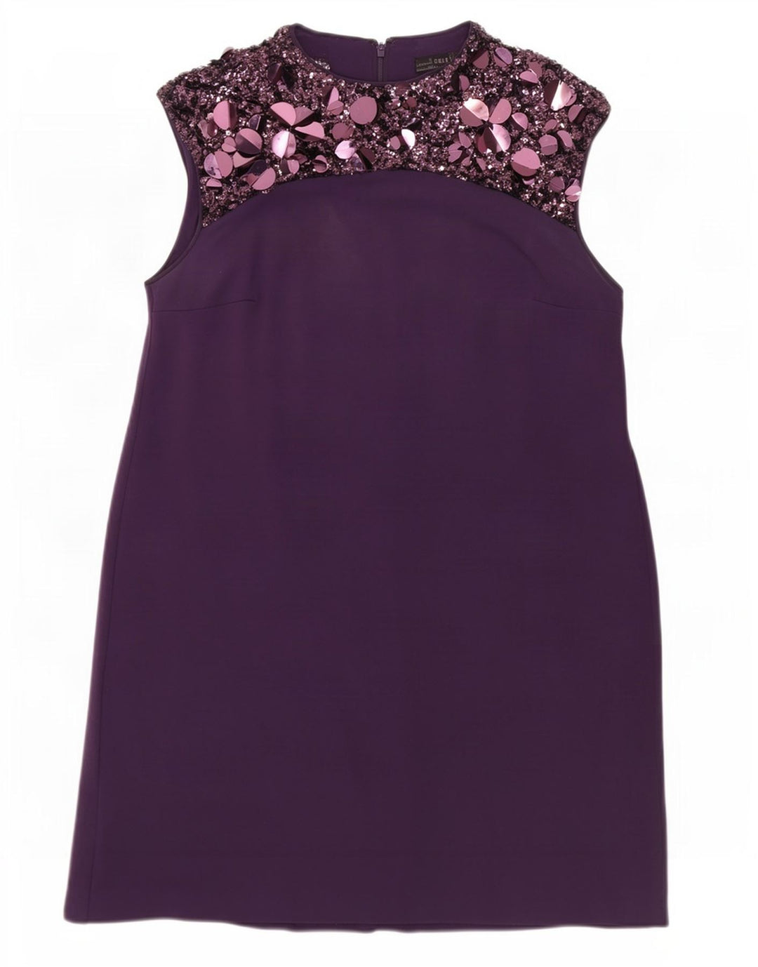 Coast Damen Ärmelloses Basic-Kleid UK 12 Medium Lila Viskose