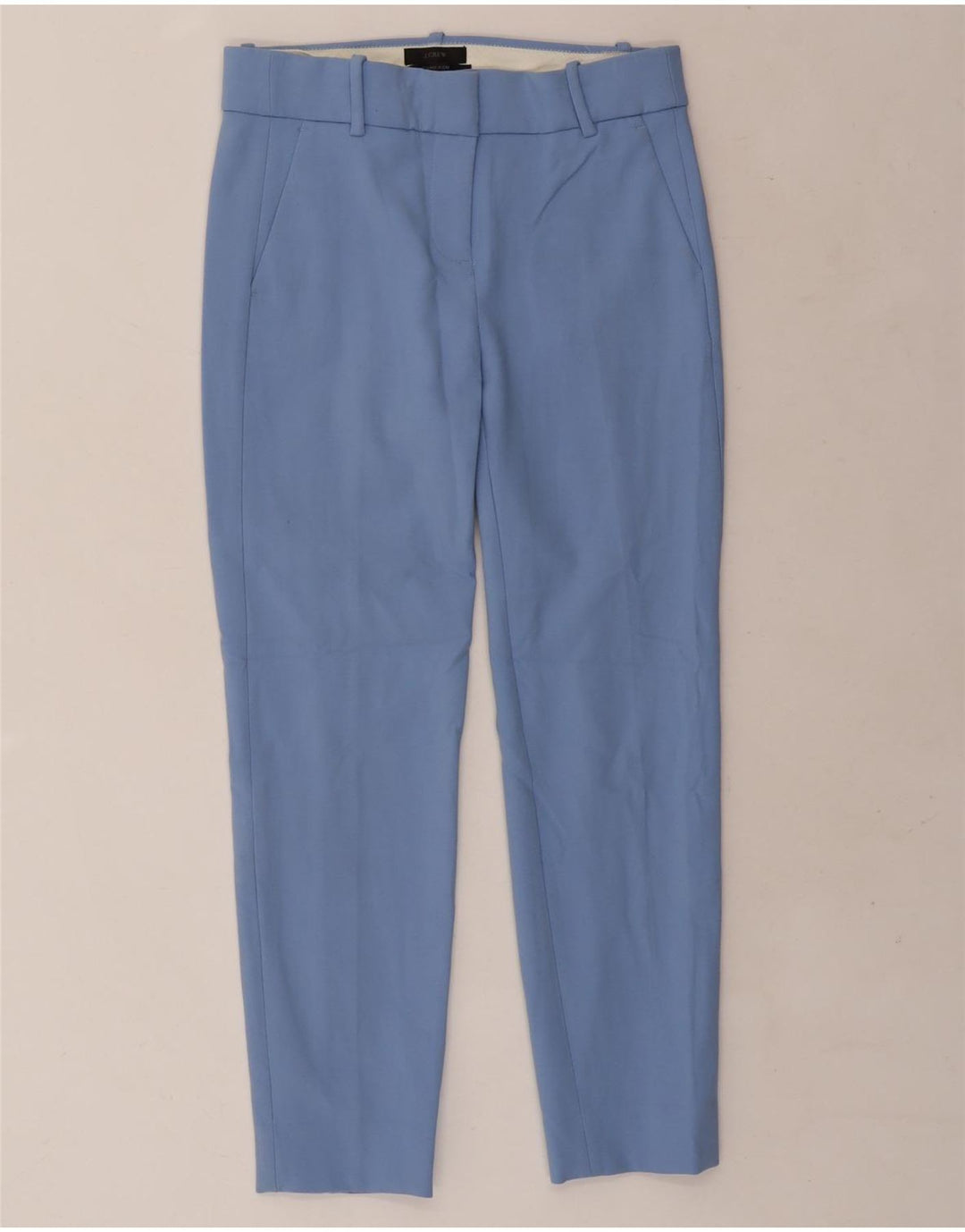 J. CREW Damen Cameron Slim Chinohose US 2 XS W25 L25 Blau Polyester