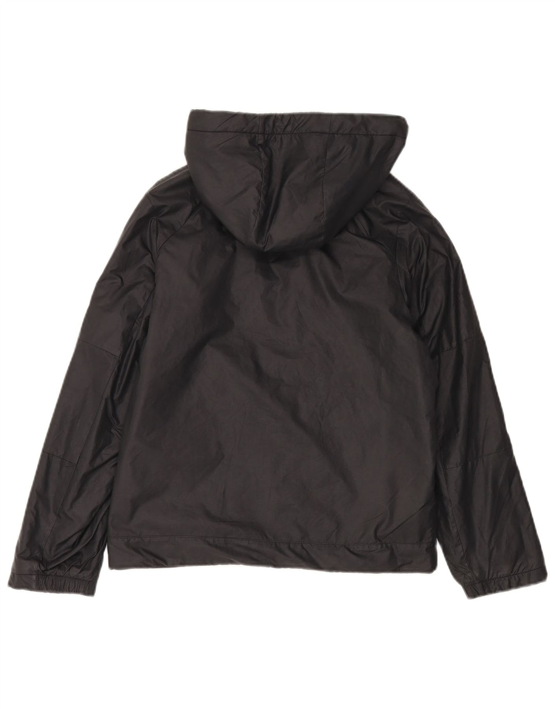 Nike Jungen-Windbreakerjacke mit Kapuze, 12–13 Jahre, groß, schwarzes Polyester